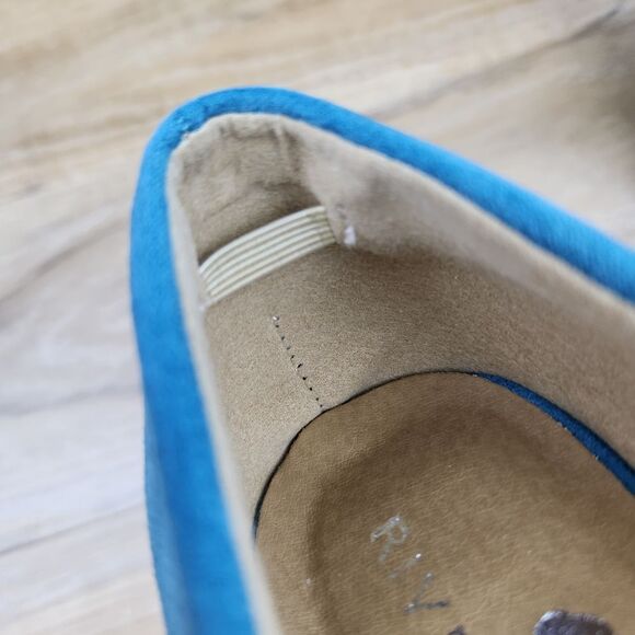 🩵NWOB Riverberry Turquoise Katy Suede Heels Size 8 - Picture 11 of 14